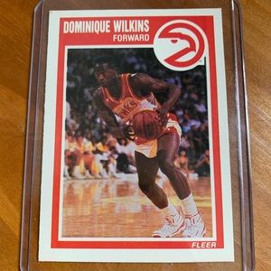 Dominique Wilkins 1989 fleer card perfect condition